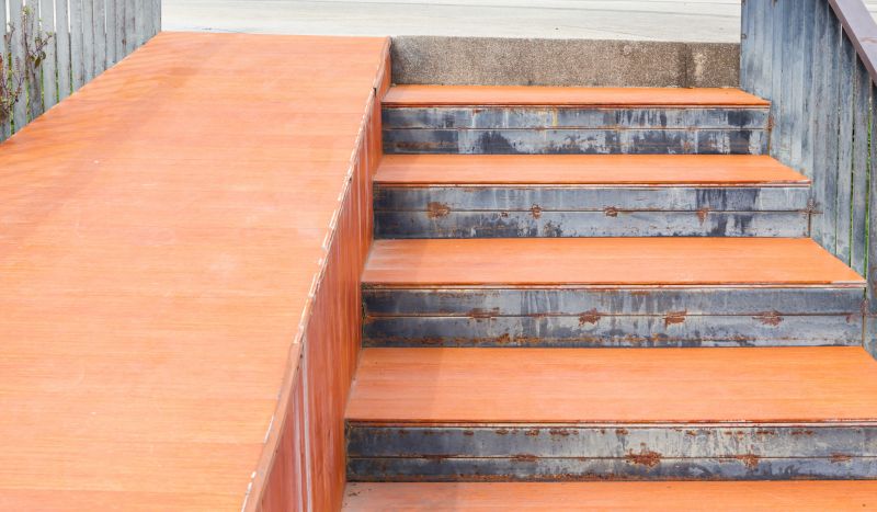 Completed Access Stairs with Railings